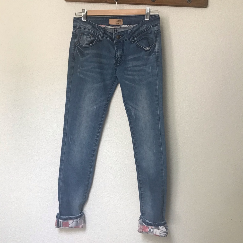 Vivienne Westwood Distressed Jeans + Pattern Cuff